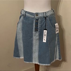 NWT William Rast Striped Denim Skirt